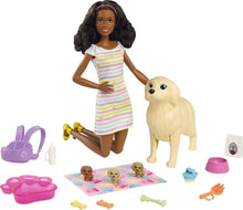 Barbie Newborn Pups Playset with Black Doll