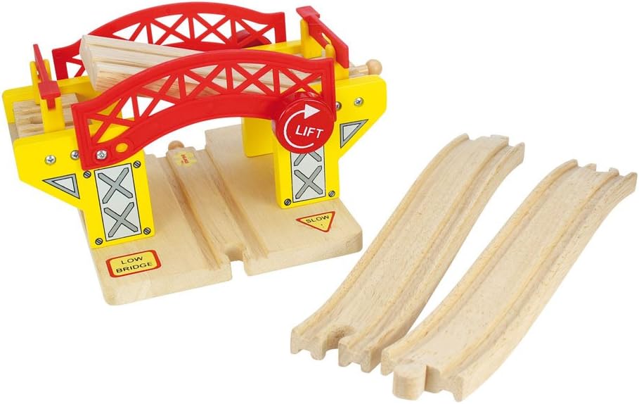 Bigjigs Rail Lifting Bridge | Suspension Model for Wooden Railway Set Expansion
