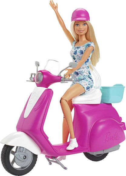 Barbie Doll and Scooter Blonde