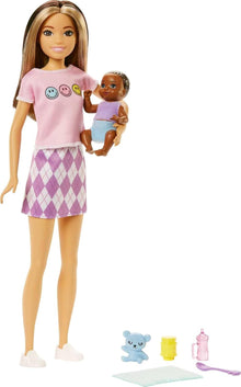 *Barbie Skipper Babysitter Asian Doll with Baby
