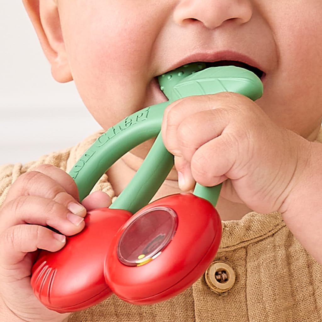 Bitzy Shake - Silicone Teeether with Rattle Cherries