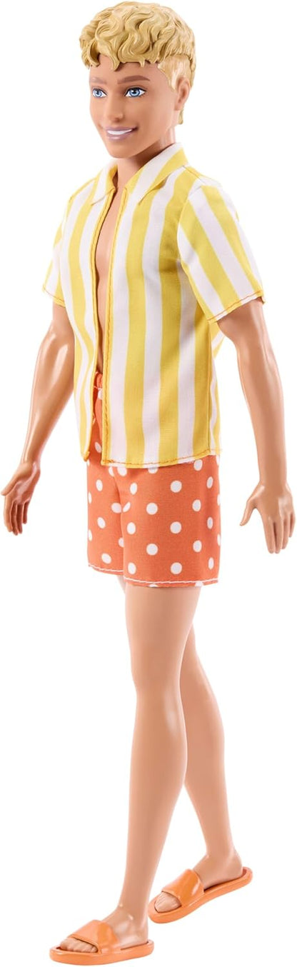 Barbie Ken Fashionista Doll #252 Blonde with Yellow/White Stripe Shirt