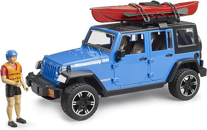 Bruder 02529 Jeep Wrangler Rubicon w/ Kayak and Kayaker 18.10.10