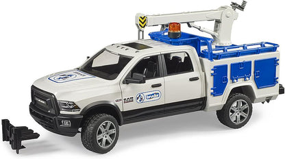 Bruder 02509 RAM Service Truck w/ Crane + Rotating Beacon Light 20.12.8