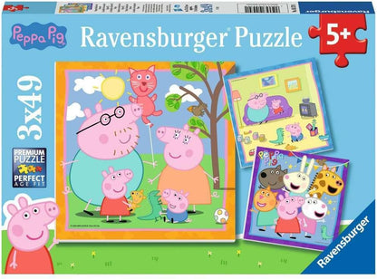 Peppa Pig 3x49pc Puzzle