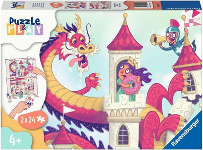 Puzzle & Play: Donut Dragon 2x24 pc