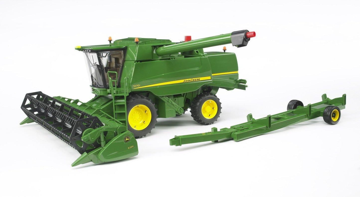 Bruder 09804 John Deere Combine Harvester T670i 22.16.8