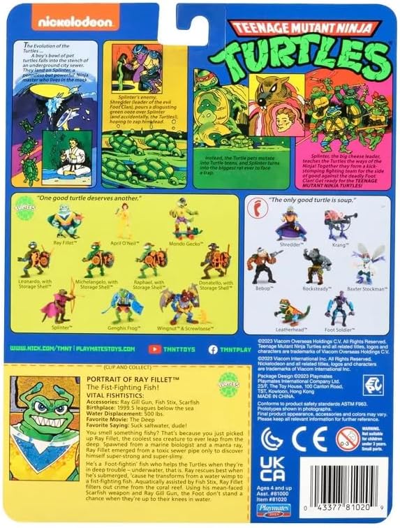 TMNT Classic Ray Fillet Action Figure (Playmates)
