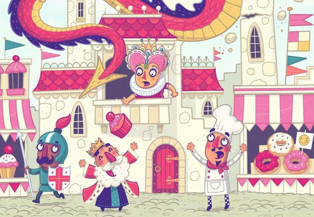 Puzzle & Play: Donut Dragon 2x24 pc