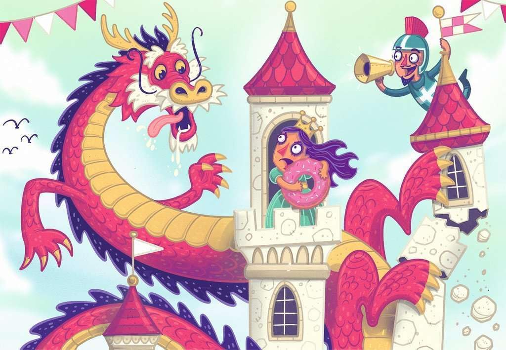 Puzzle & Play: Donut Dragon 2x24 pc