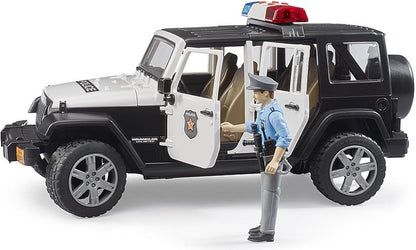 Bruder 02526 Jeep Rubicon Police Car + Light Skin Policeman 20.12.8