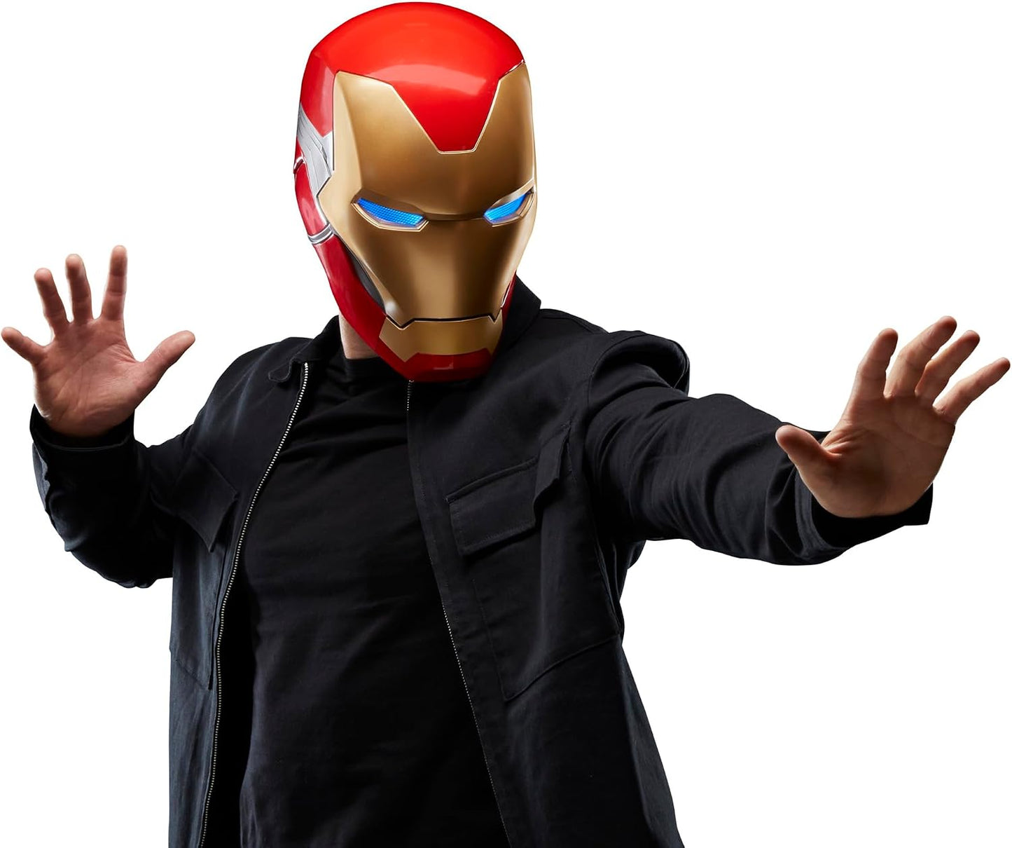 Marvel Legends Avengers Endgame Iron Man Mark 85 Premium Electronic Helmet Prop Replica
