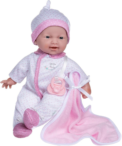 La Baby ® 11" Mini Soft Body Baby Doll White Onesie