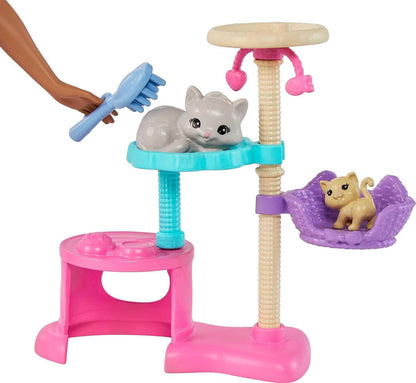 Barbie Kitty Condo with Brunette Doll