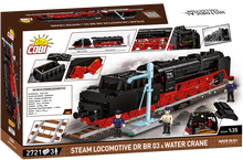 Steam Locomotive DR BR03 & Water Crane with 3 figures