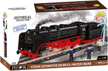 Steam Locomotive DR BR03 & Water Crane with 3 figures