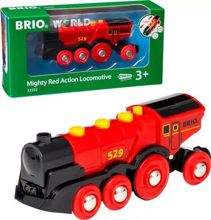BRIO WORLD Mighty Red Action Locomotive
