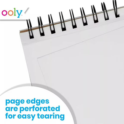 D.I.Y. Cover: White Paper Sketchbook (5" x 7.5" 75pages)