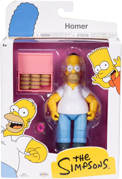 The Simpsons Homer Simpson with Donut and Box of Donuts 5-Inch Action Figures