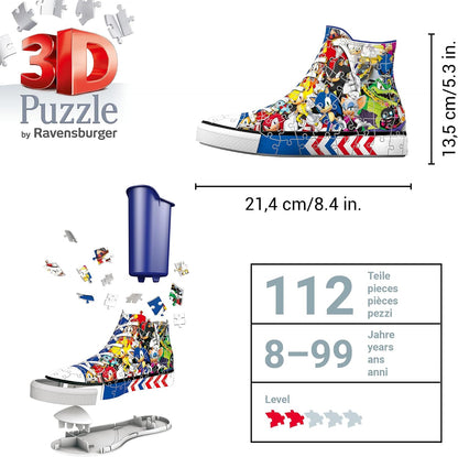 3D Sonic Trainer 108pc Puzzle