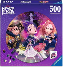 KPop Demon Hunters 500pc Round Puzzle