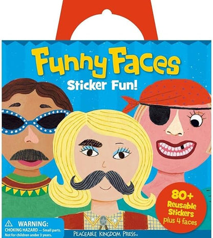 Funny Faces Sticker Tote