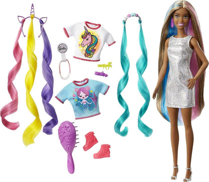 Barbie Fantasy Hair Doll Black