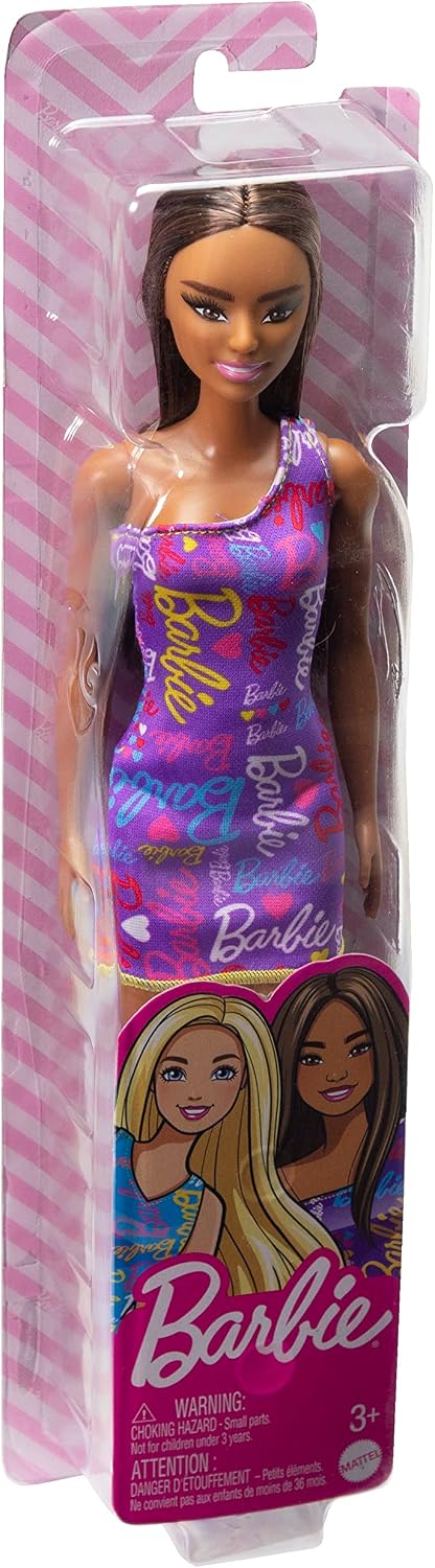 Barbie Doll Latina with Purple Barbie Dress