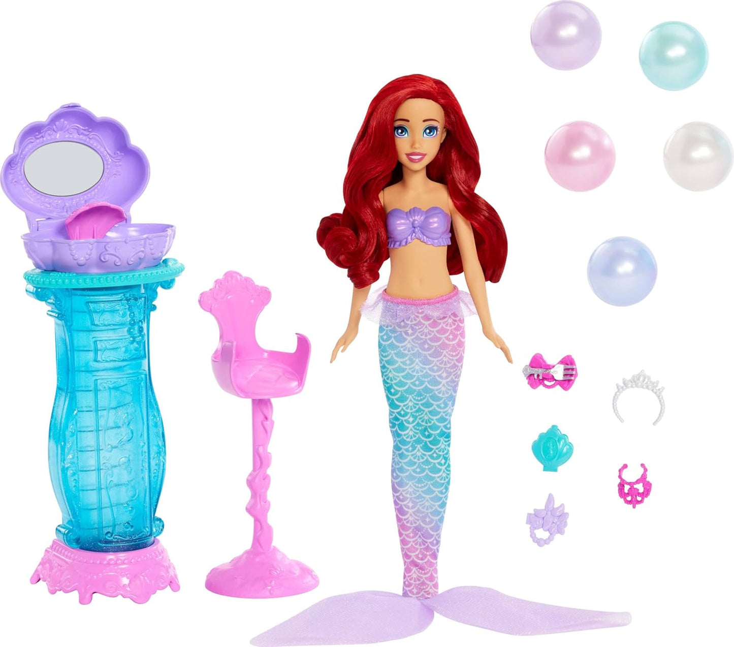 Disney Princess Fashion Doll Vanity Pop Ariel & Accessory