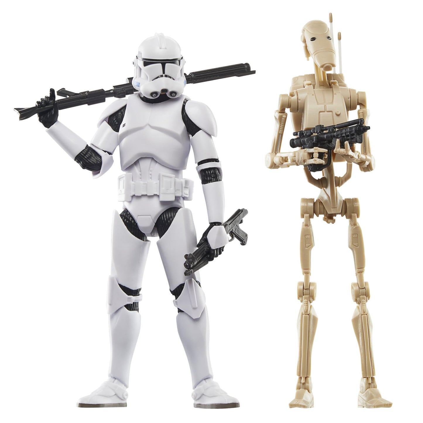 SW The Black Series Phase II Clone Trooper and Battle Droid