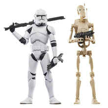 SW The Black Series Phase II Clone Trooper and Battle Droid