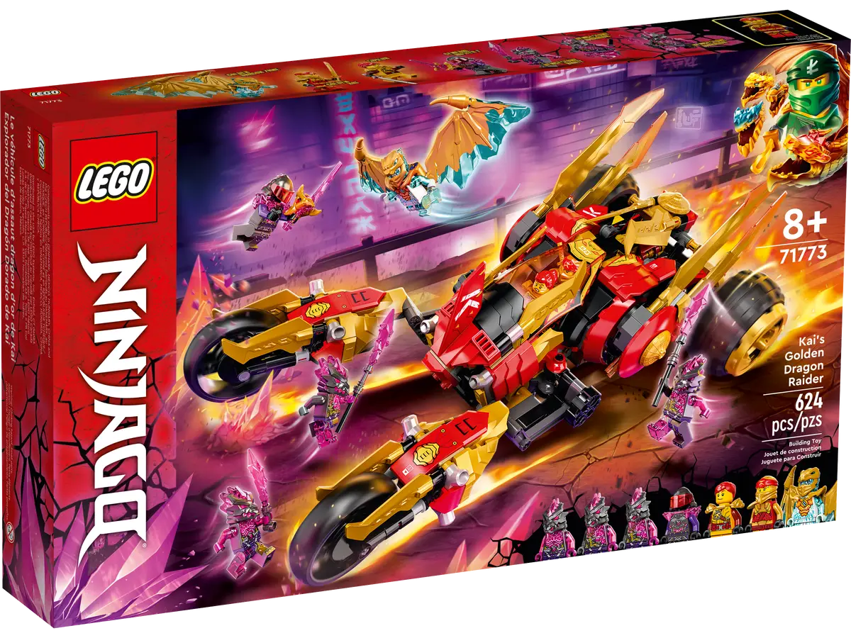 LEGO® NINJAGO® Kais Golden Dragon Raider (71773) (Retired)
