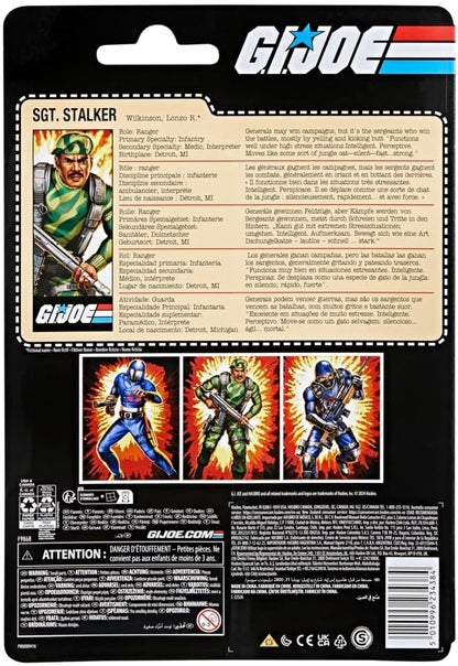 GI Joe Classified Retro Cardback Sgt Stalker (F9868)