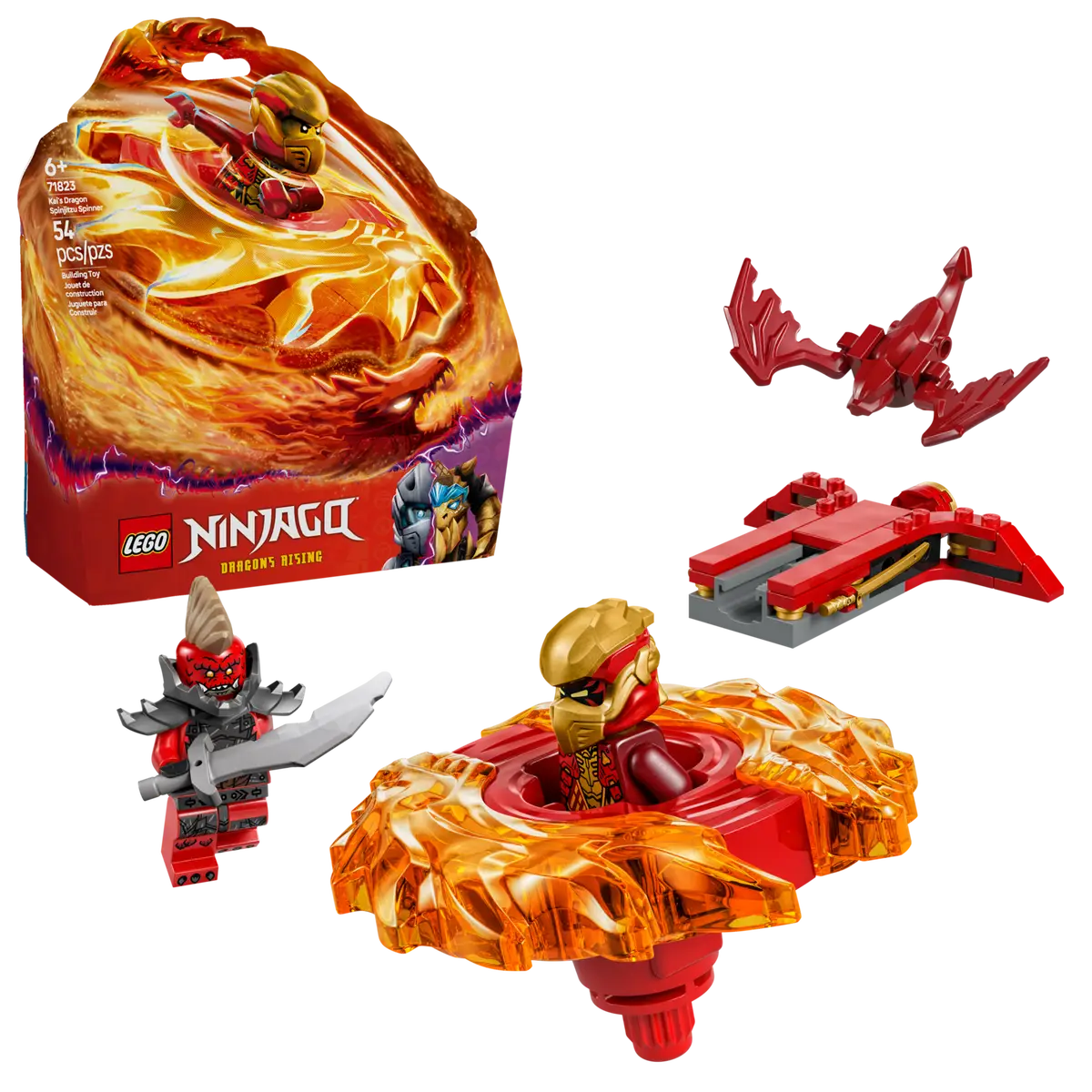 LEGO® NINJAGO® Kai's Dragon Spinjitzu Spinner (71823)