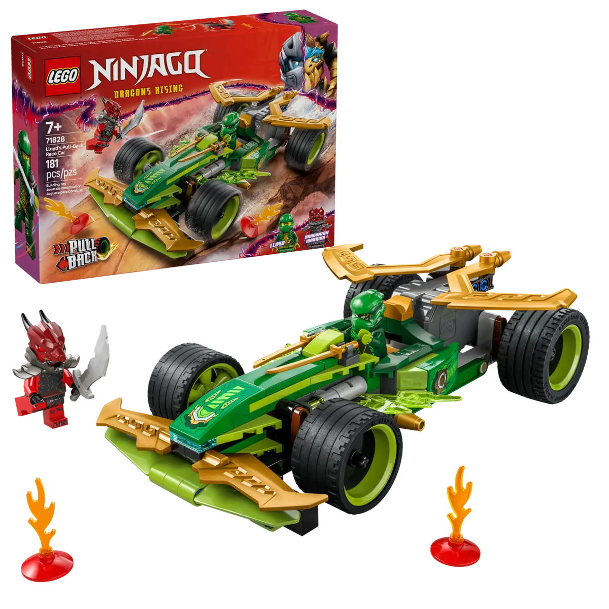 LEGO® NINJAGO® Lloyd's Pull-Back Race Car (71828)