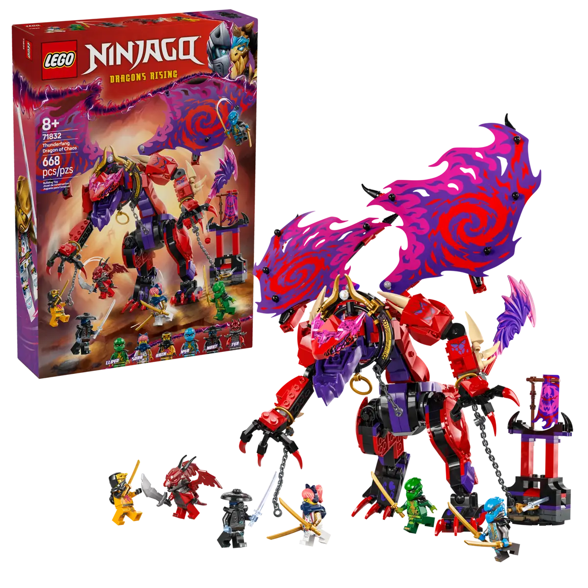 LEGO® NINJAGO® Thunderfang Dragon of Chaos (71832)