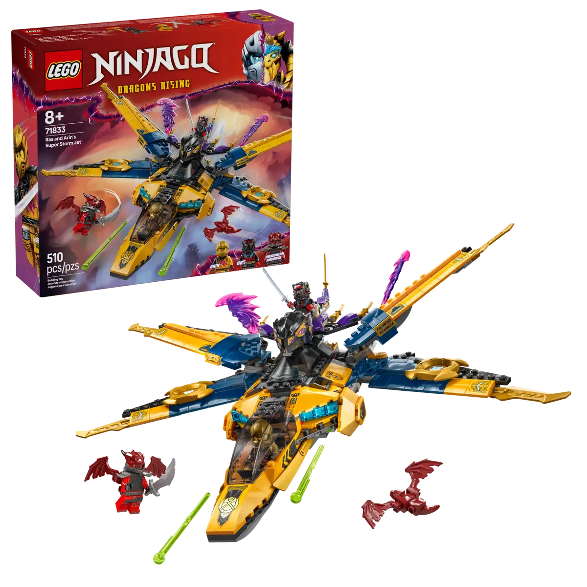 LEGO® NINJAGO® Ras and Arin's Super Storm Jet (71833)