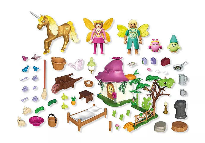 Cozy Fairy Home with Golden Unicorn (PM-71838)