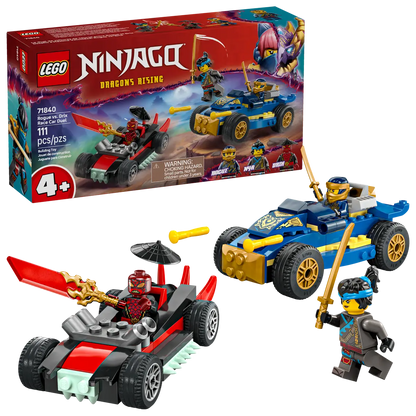 LEGO® NINJAGO® Rogue vs. Drix Race Car Duel 4+ (71840)