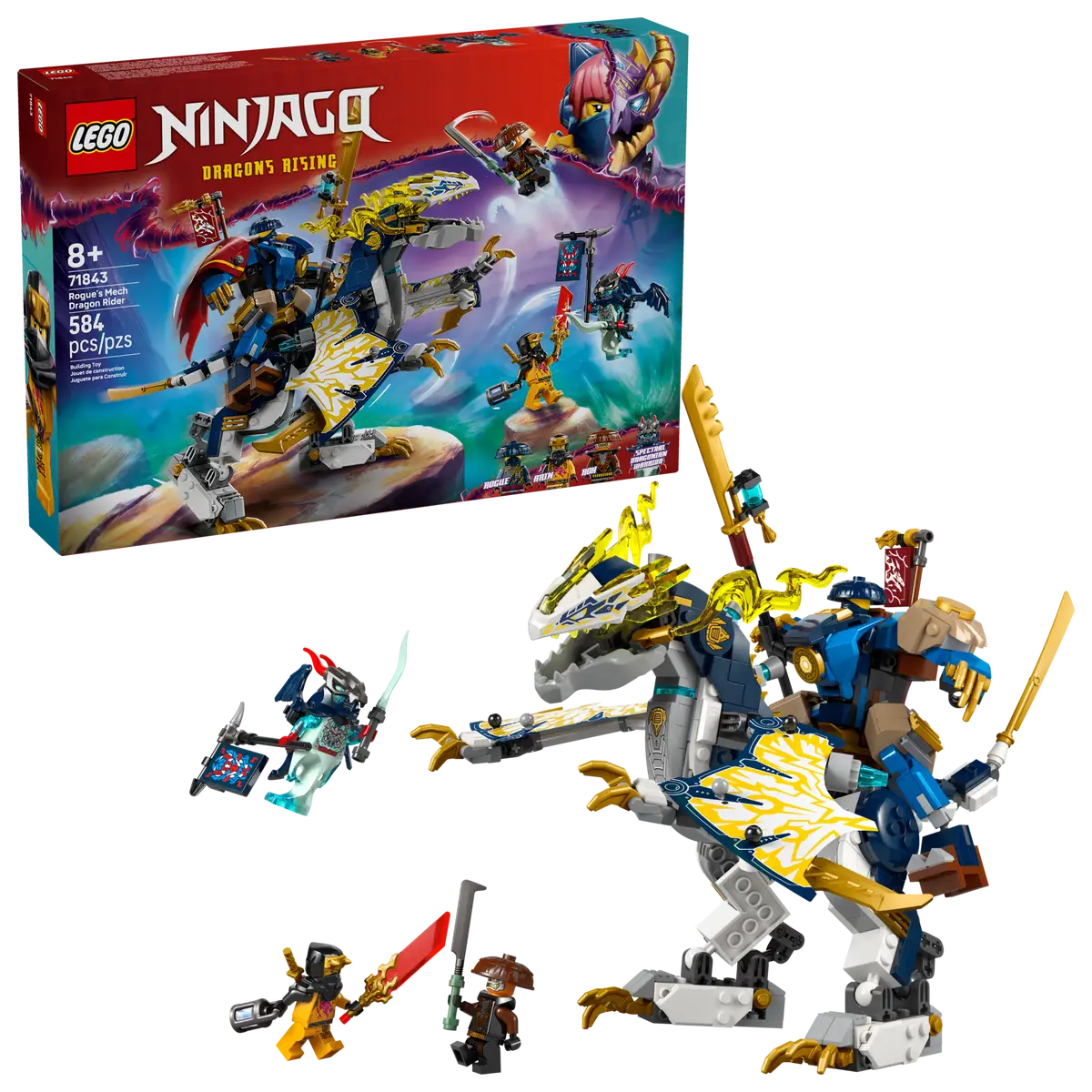 LEGO® NINJAGO® Rogue's Mech Dragon Rider (71843)