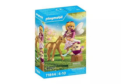 Golden Unicorn Foal with Fairy (PM-71844)