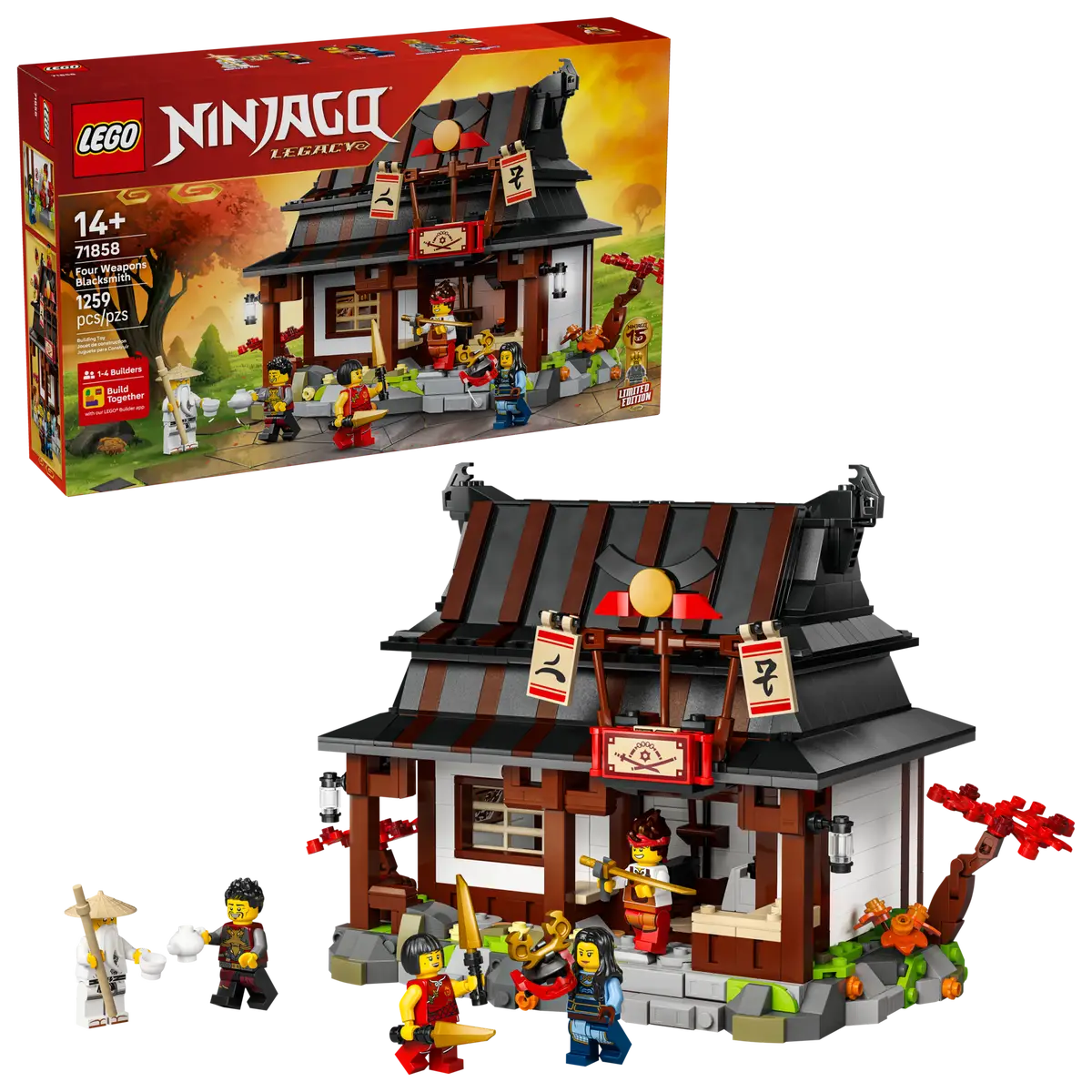 LEGO® NINJAGO® Four Weapons Blacksmith 15th Anniversary (71858)