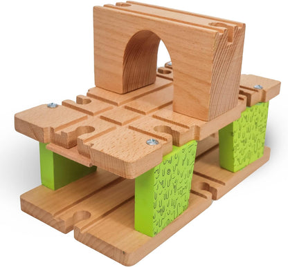 3 Level Wooden Bridge and Train Tunnel
