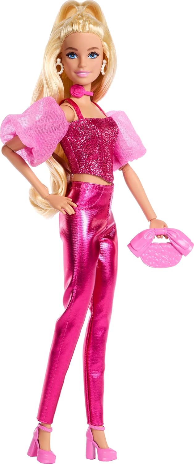 Barbie Deluxe Style #5 Pink Metallic Outfit, Blonde Hair