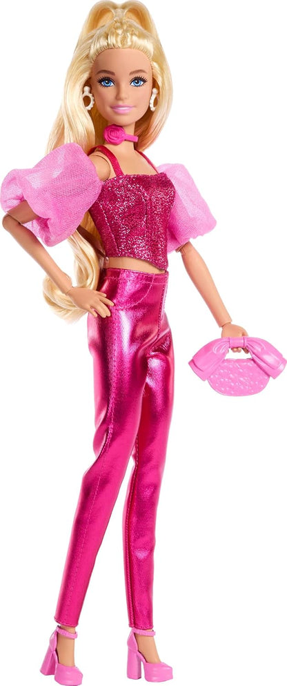 Barbie Deluxe Style #5 Pink Metallic Outfit, Blonde Hair