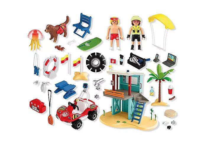 Lifeguard Tower with Beach Buggy (PM-71903)