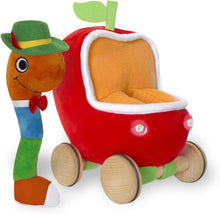 Lowly Worm Soft Toy with Car