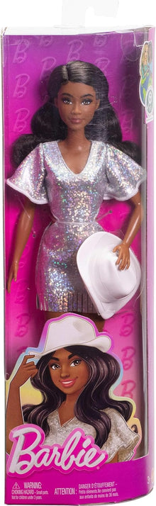 Barbie Fashionista #239 Black Hair Sparkle Fringe Dress Western Wear