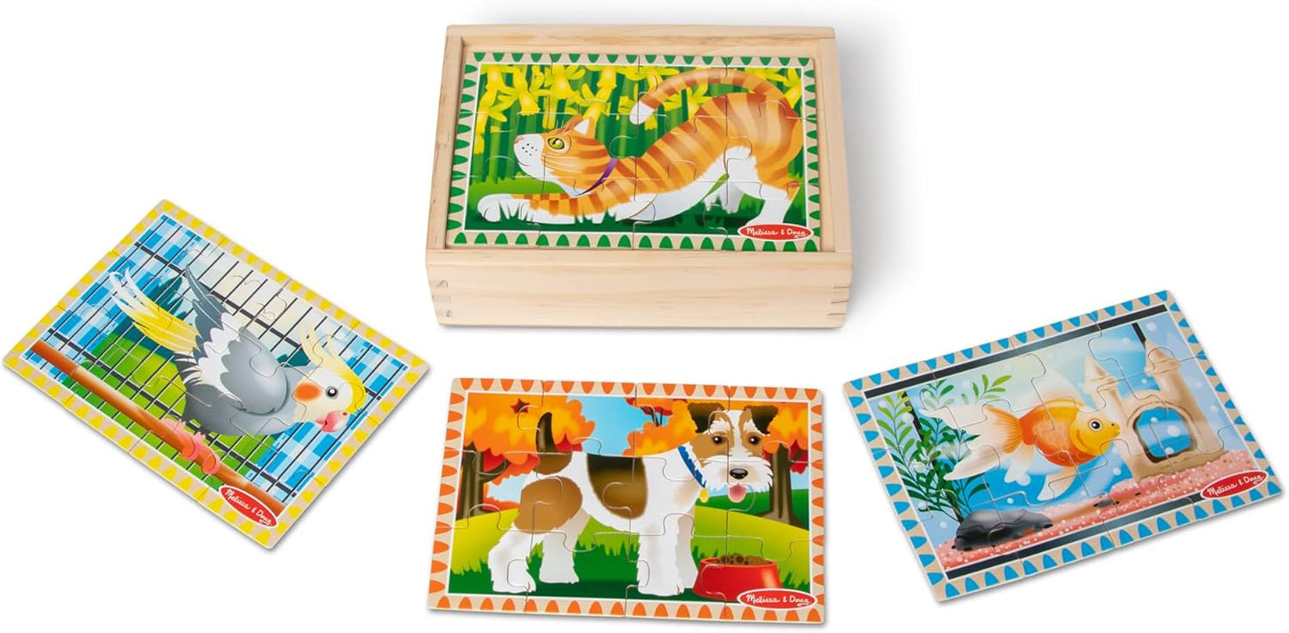 4-in-1 Pet Friends Puzzle Set