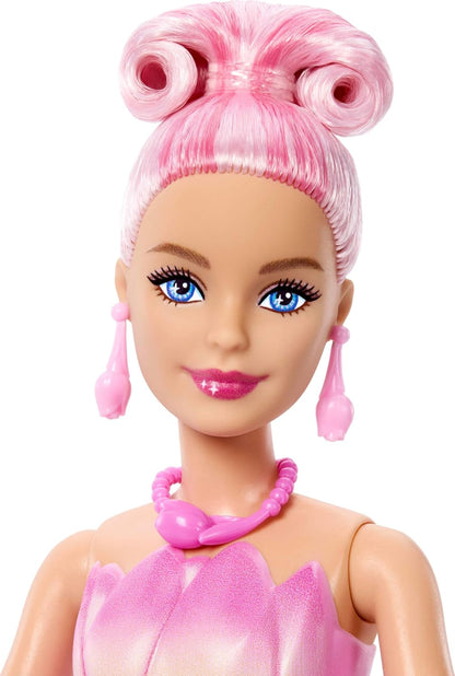 Barbie Petal Pop Scented Fashion Doll With Pink Tulip Dress
